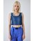 PANEL DENIM SLEEVELESS トップス