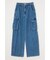 DENIM CARGO LOOSE STRAIGHT