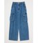 DENIM CARGO LOOSE STRAIGHT