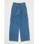 DENIM CARGO LOOSE STRAIGHT