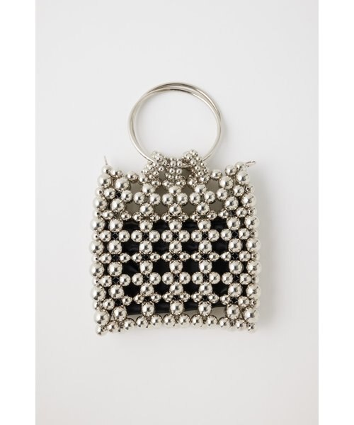 美品 マウジー 2way バッグ 金属製 SILVER BEADED MINI SILVER BEADED MINI バッグ｜マウジーの通販｜&mall（アンド