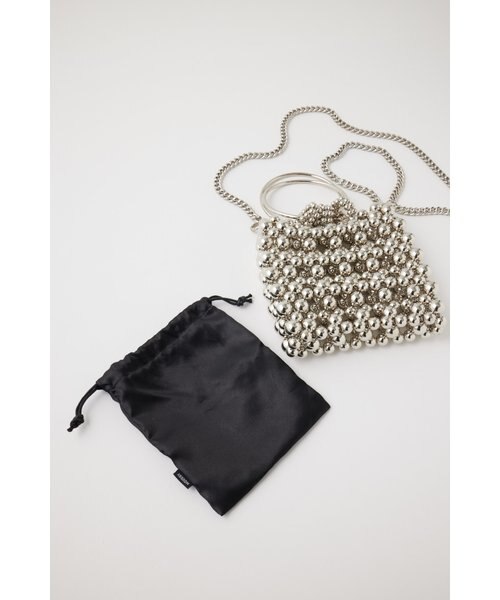 SILVER BEADED MINI バッグ　moussy SILVER BEADED MINI バッグ｜マウジーの通販｜&mall（アンド