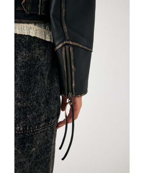 LEATHER COMPACT FLIGHT ジャケット｜マウジーの通販｜&mall（アンド