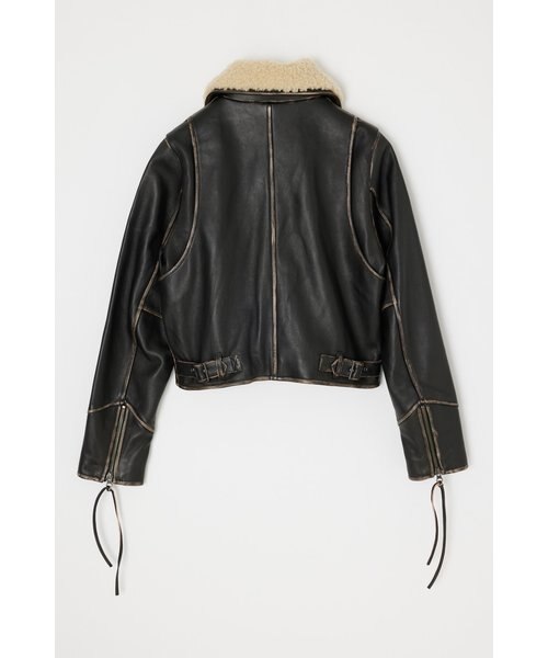 LEATHER COMPACT FLIGHT ジャケット｜マウジーの通販｜&mall（アンド