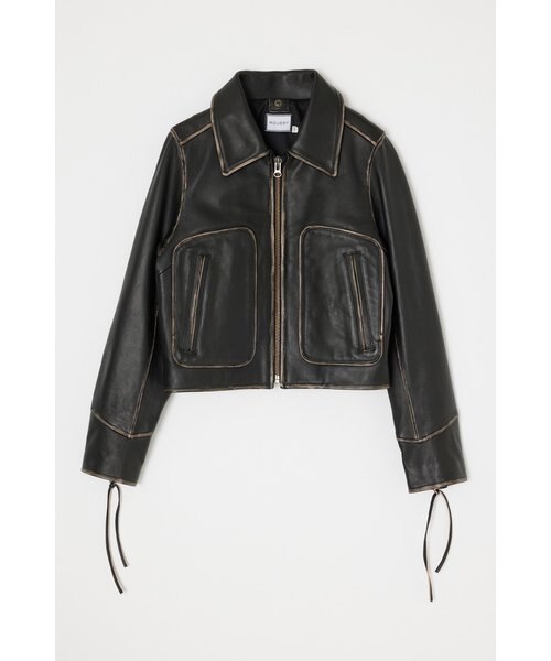 LEATHER COMPACT FLIGHT ジャケット｜マウジーの通販｜&mall（アンド