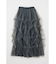 VOLUME TULLE ロングスカート