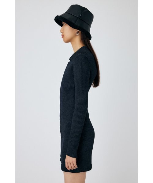 moussy ZIP UP LS MINI ドレス ZIP UP LS MINI ドレス｜マウジーの通販｜&mall（アンドモール