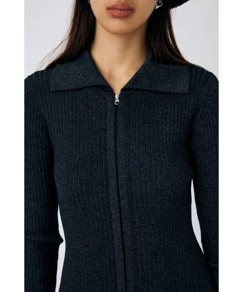 ZIP UP LS MINI ドレス｜マウジーの通販｜&mall（アンドモール