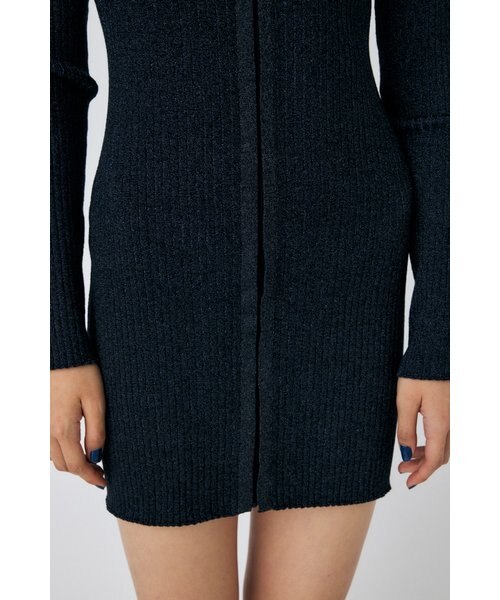 moussy ZIP UP LS MINI ドレス MOUSSY ZIP UP LS MINI ドレス NVY -ファッション通販 FASHION