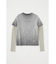 LAYERED LIKE EMBROIDERY LS Tシャツ