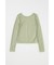 REVERSIBLE GLITTER SHEER トップス