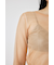 REVERSIBLE GLITTER SHEER トップス