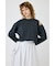 SHOULDER CUT CROPPED トップス