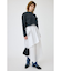 SHOULDER CUT CROPPED トップス