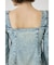 AGING DENIM BUSTIER ブラウス