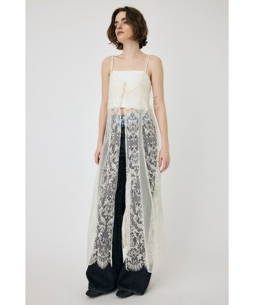 【MOUSSY】 LACE TRIM CAMI ドレス　完売品 MOUSSY | 【ViVi掲載】LACE TRIM CAMI ドレス (ワンピース(ミニ
