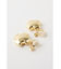 PUFFED CROSS CLIP イヤリング