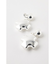 PUFFED CROSS CLIP イヤリング