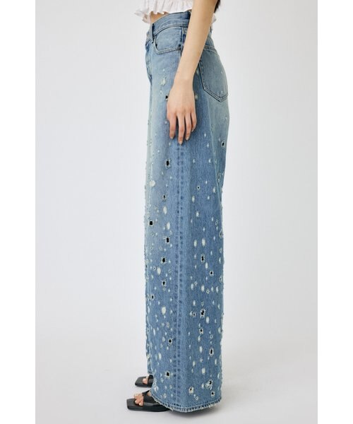 MOUSSY : DESTROYED MIDRISE BAGGY(サイズ1) DESTROYED MIDRISE BAGGY｜マウジーの通販｜&mall（アンドモール