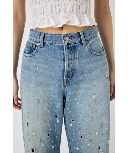 MOUSSY : DESTROYED MIDRISE BAGGY(サイズ1) DESTROYED MIDRISE BAGGY｜マウジーの通販｜&mall（アンドモール