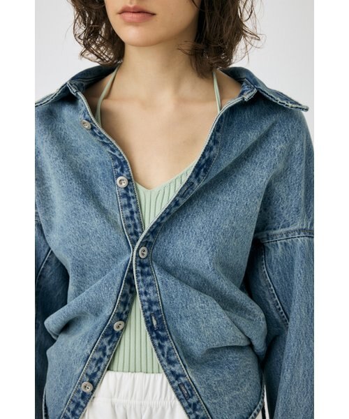 REMAKE DENIM SHIRT ジャケット｜マウジーの通販｜&mall（アンドモール