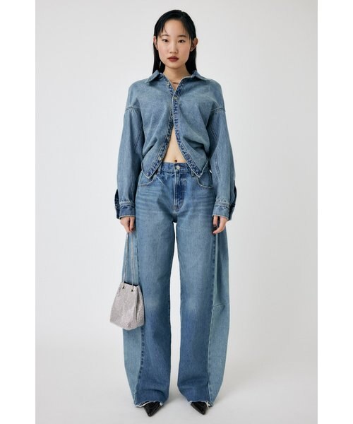 【送料無料】MOUSSY REMAKE DENIM SHIRT ジャケット 送料無料☆MOUSSY REMAKE DENIM SHIRT ジャケット