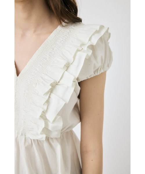 SHOULDER FRILL ブラウス｜マウジーの通販｜&mall（アンドモール