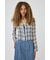 FRONT TIED CHECK シャツ