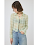FRONT TIED CHECK シャツ