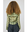 FRONT TIED CHECK シャツ