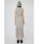 HOODIE SLEEVELESS CHECK ドレス