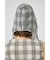 HOODIE SLEEVELESS CHECK ドレス