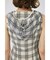 HOODIE SLEEVELESS CHECK ドレス