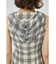 HOODIE SLEEVELESS CHECK ドレス