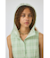 HOODIE SLEEVELESS CHECK ドレス