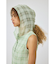 HOODIE SLEEVELESS CHECK ドレス