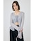 OPEN NECK SHEER カーディガン