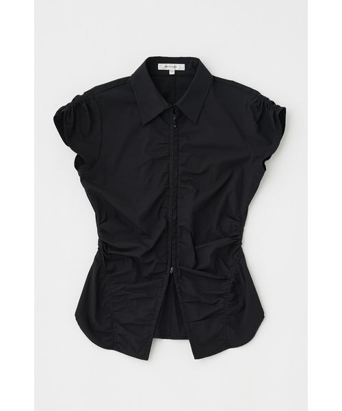 ZIP UP CAP SLEEVE シャツ ZIP UP CAP SLEEVE シャツ｜マウジーの通販｜&mall（アンド