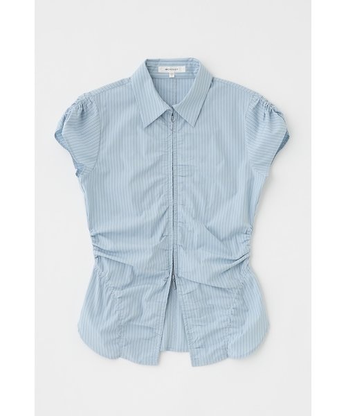 MOUSSY ZIP UP CAP SLEEVE シャツ　マウジー ZIP UP CAP SLEEVE シャツ | マウジー(MOUSSY) | マルイウェブ