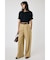SHIRRING CROP トップス