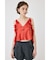 FRILL STRAP SATIN キャミ