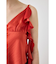 FRILL STRAP SATIN キャミ