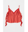 FRILL STRAP SATIN キャミ