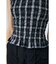SHIRRING SLEEVELESS トップス