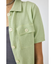 OVERLOCK POCKET ニットシャツ