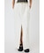 FRONT SLIT FRINGE スカート