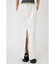 FRONT SLIT FRINGE スカート