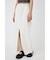 FRONT SLIT FRINGE スカート