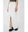 FRONT SLIT FRINGE スカート