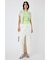 FRONT SLIT FRINGE スカート